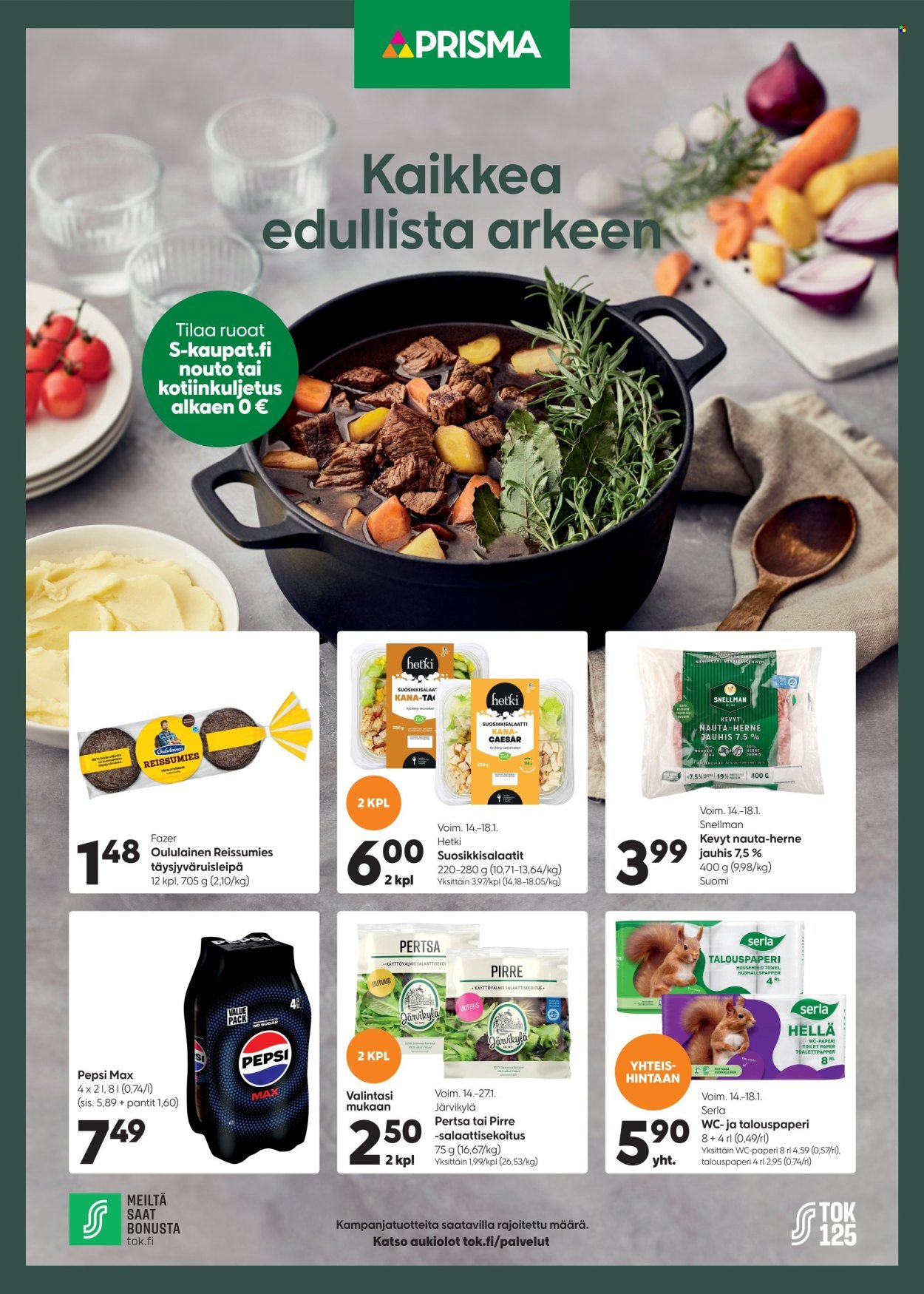 PRISMA tarjoukset - Alkaen KE 14.1.2026