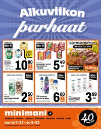 MINIMANI tarjoukset - Alkaen MA 25.5.2026