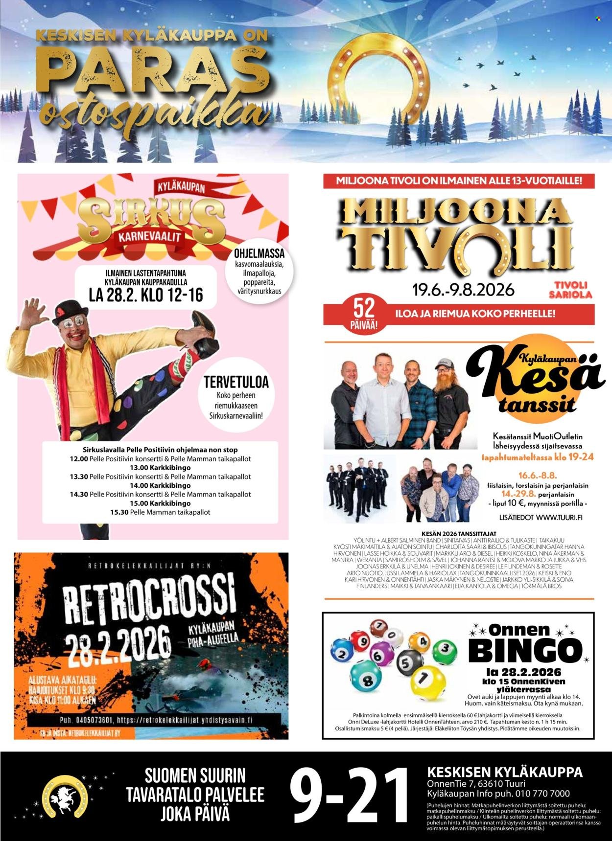 TUURI tarjoukset - Alkaen KE 25.2.2026