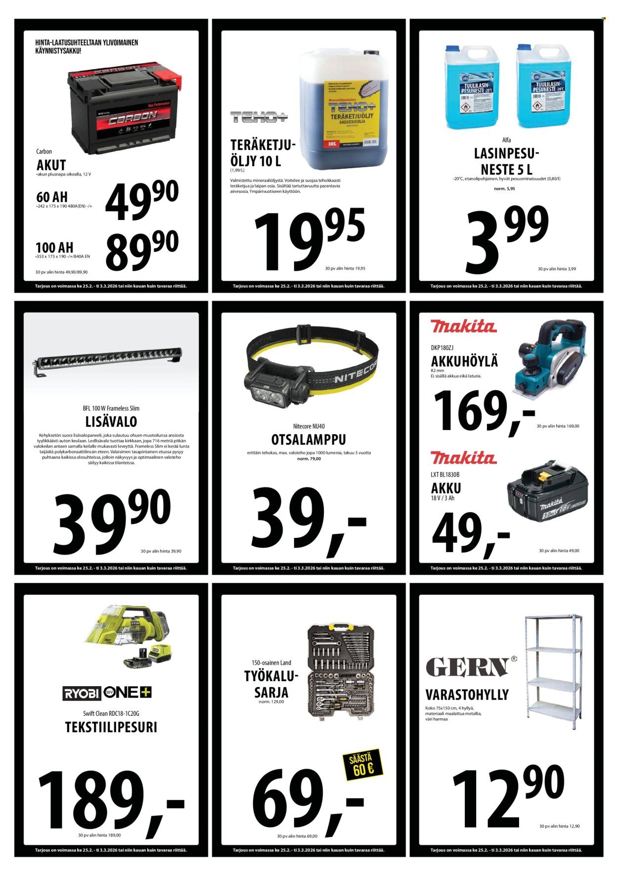 TUURI tarjoukset - Alkaen KE 25.2.2026