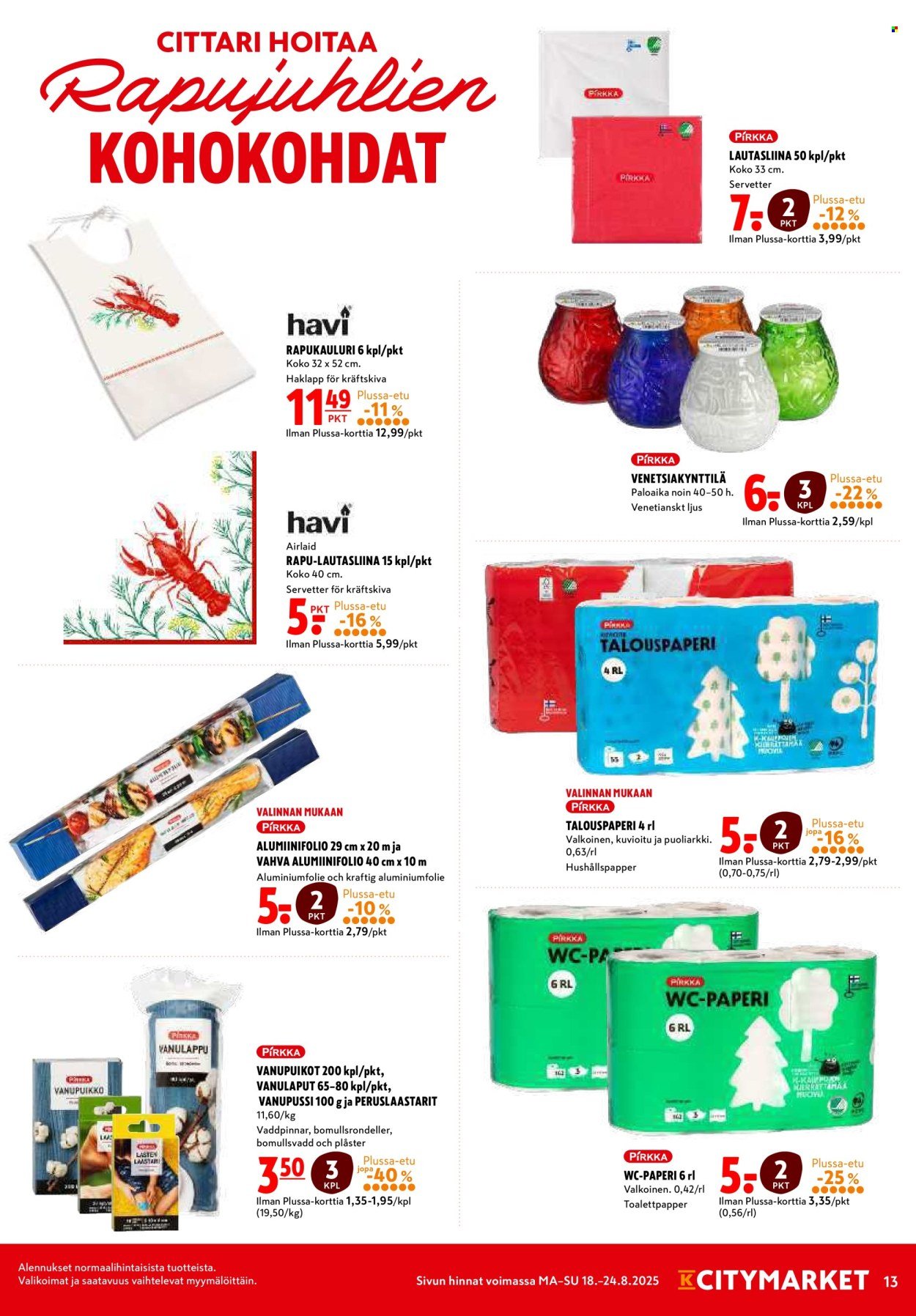 K-CITYMARKET tarjoukset - Alkaen MA 18.8.2025 (2025-08-18 - 2025-08-24)