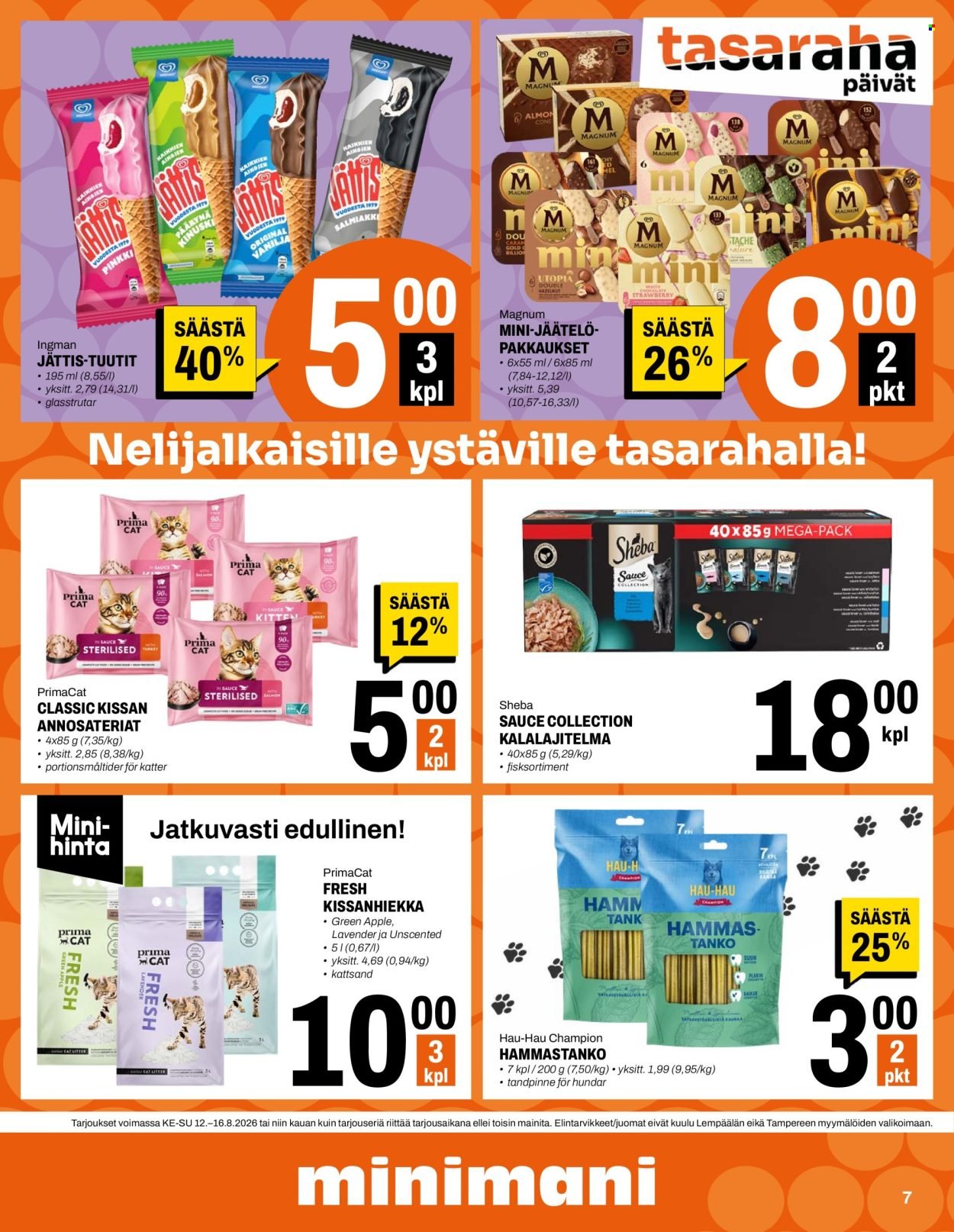 MINIMANI tarjoukset - Alkaen KE 12.8.2026