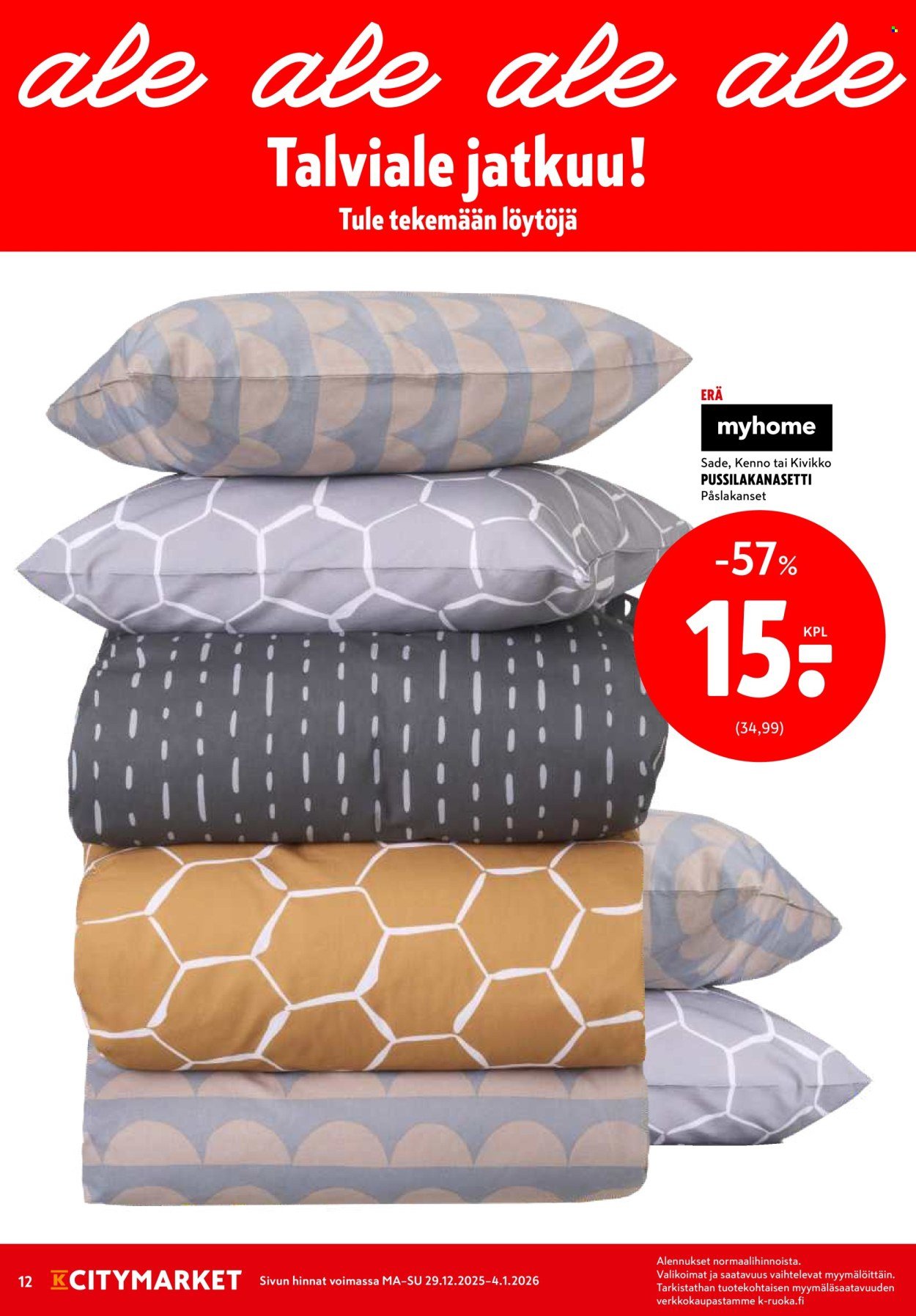 K-CITYMARKET tarjoukset - Alkaen MA 29.12.2025