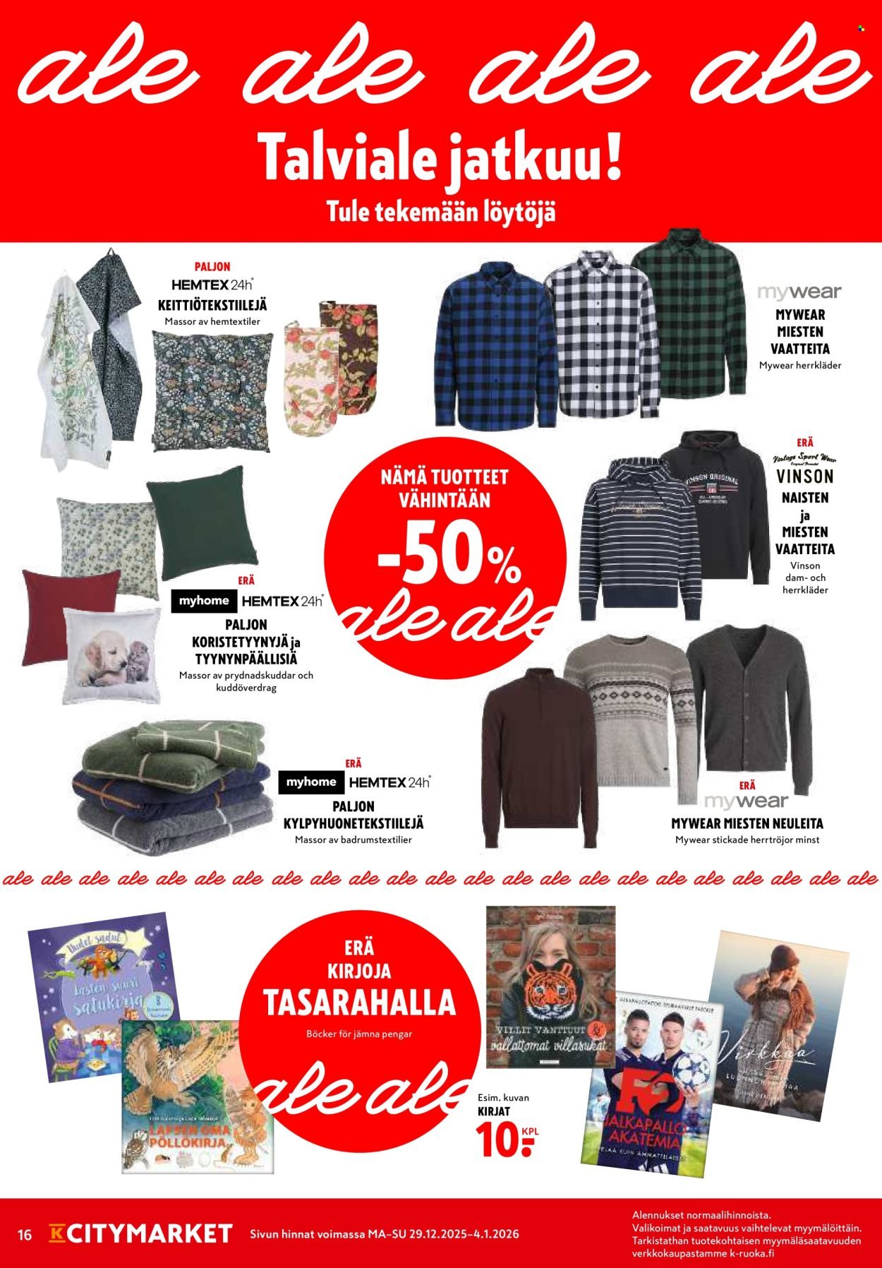 K-CITYMARKET tarjoukset - Alkaen MA 29.12.2025