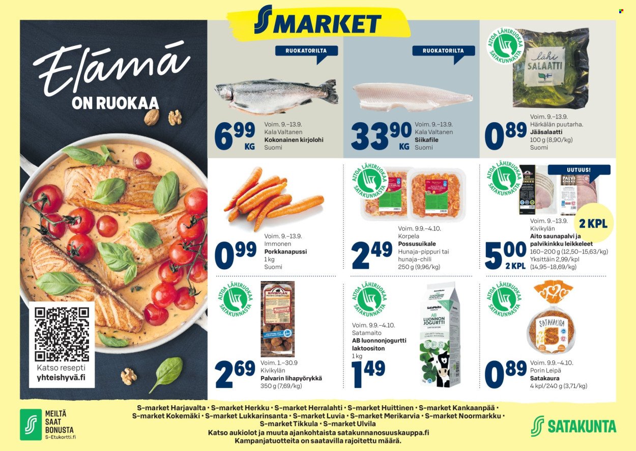 S-MARKET tarjoukset - Alkaen KE 9.9.2026