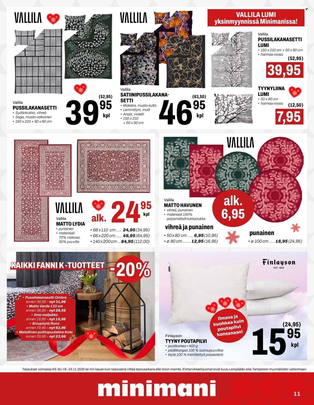 MINIMANI tarjoukset - Alkaen KE 19.11.2025