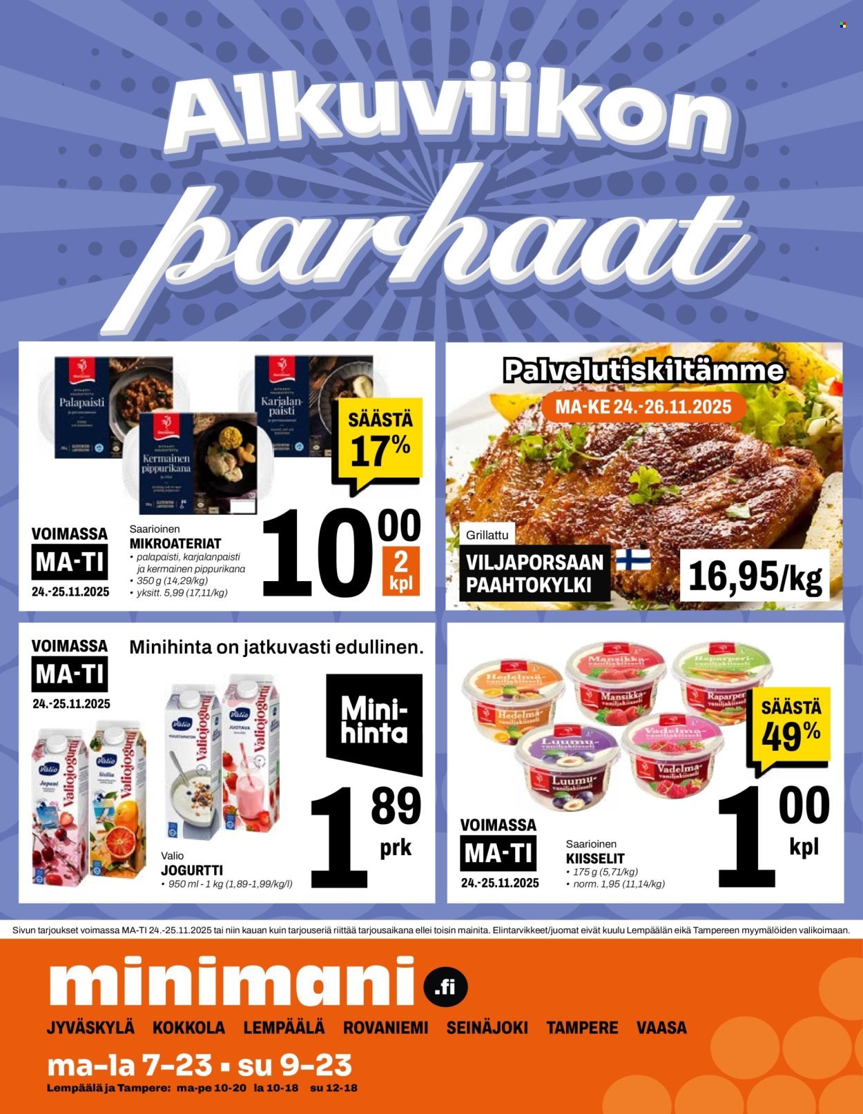 MINIMANI tarjoukset - Alkaen KE 19.11.2025