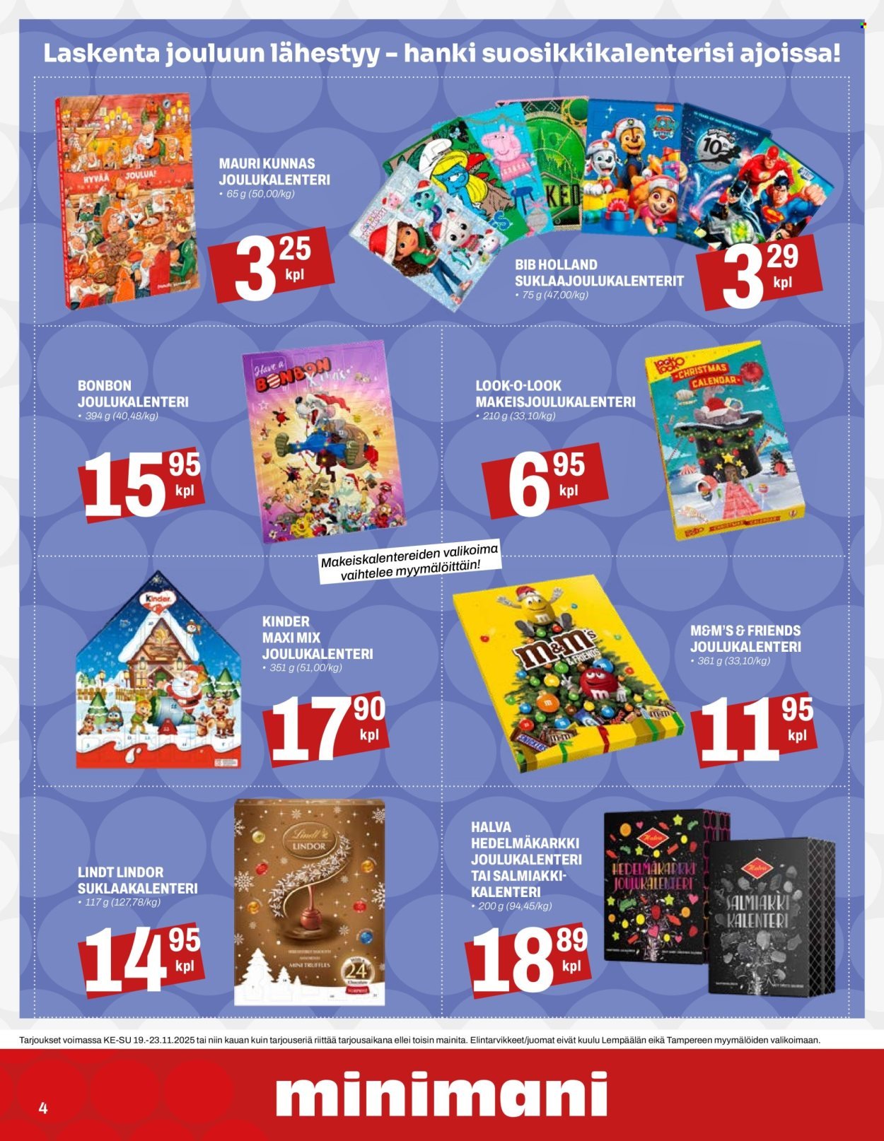 MINIMANI tarjoukset - Alkaen KE 19.11.2025