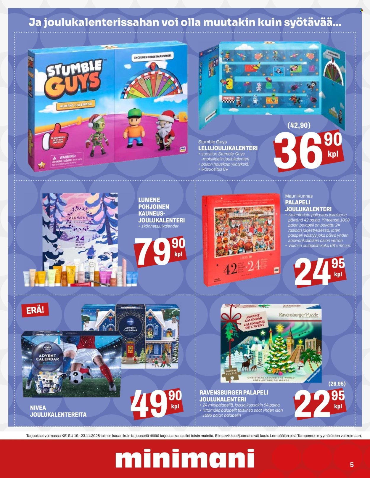 MINIMANI tarjoukset - Alkaen KE 19.11.2025
