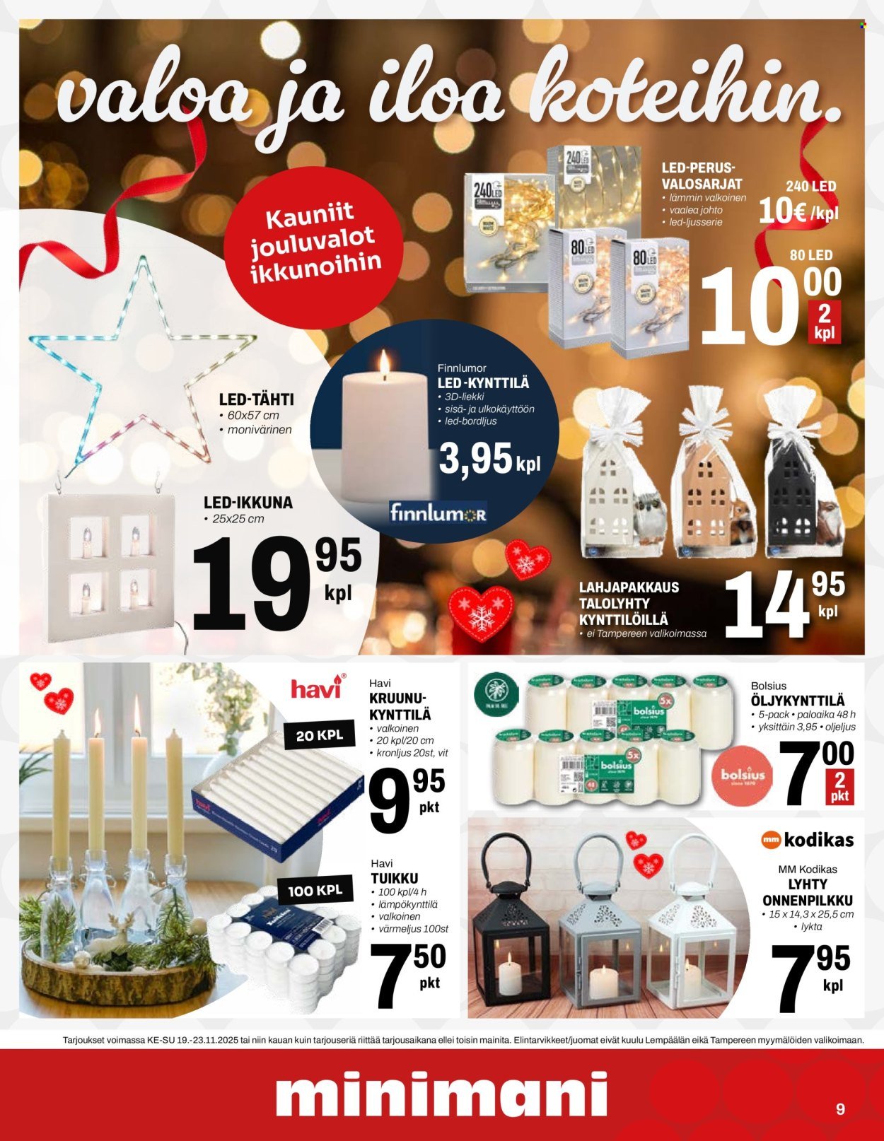 MINIMANI tarjoukset - Alkaen KE 19.11.2025