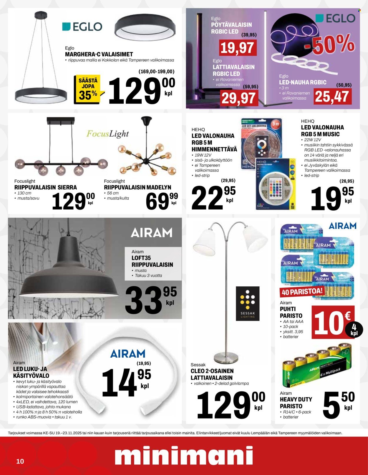 MINIMANI tarjoukset - Alkaen KE 19.11.2025