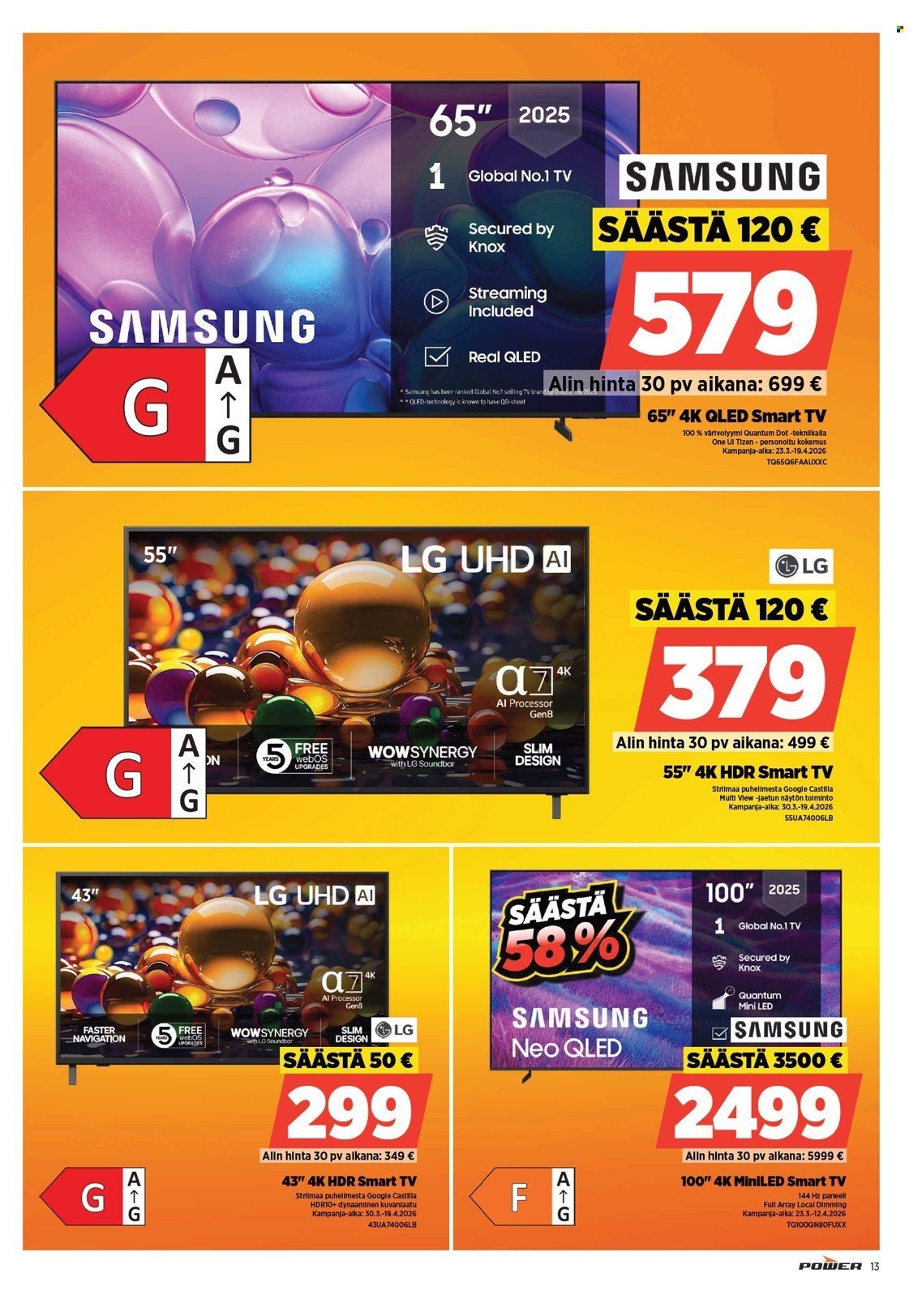 POWER tarjoukset - Maaliskuu 2026