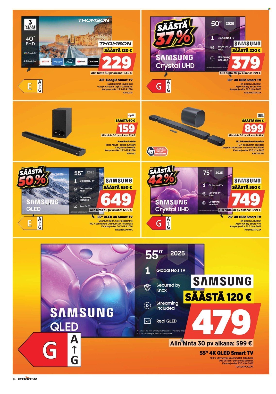POWER tarjoukset - Maaliskuu 2026