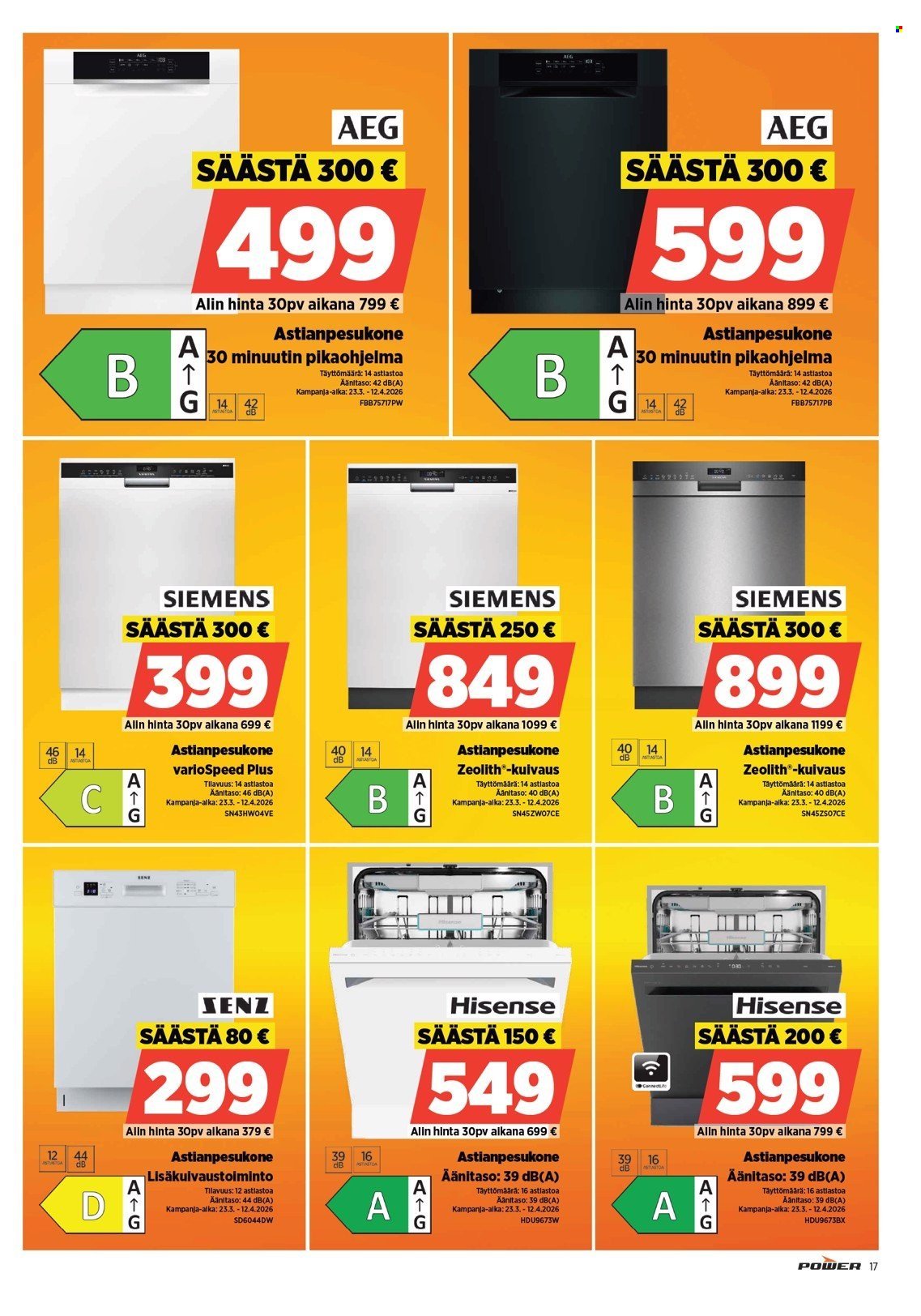POWER tarjoukset - Maaliskuu 2026