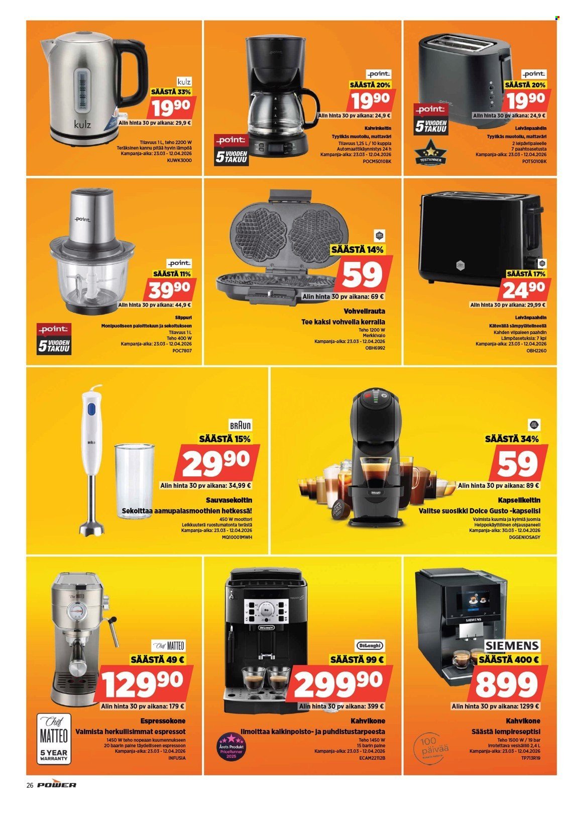 POWER tarjoukset - Maaliskuu 2026