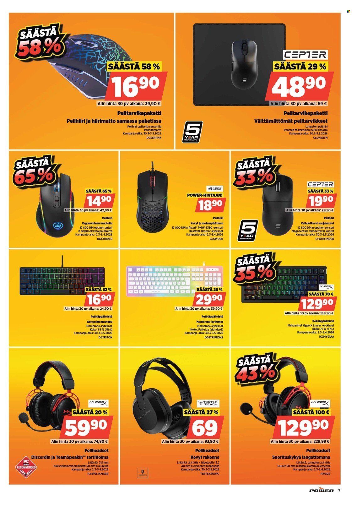 POWER tarjoukset - Maaliskuu 2026
