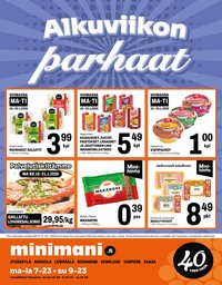 MINIMANI tarjoukset - Alkaen MA 19.1.2026