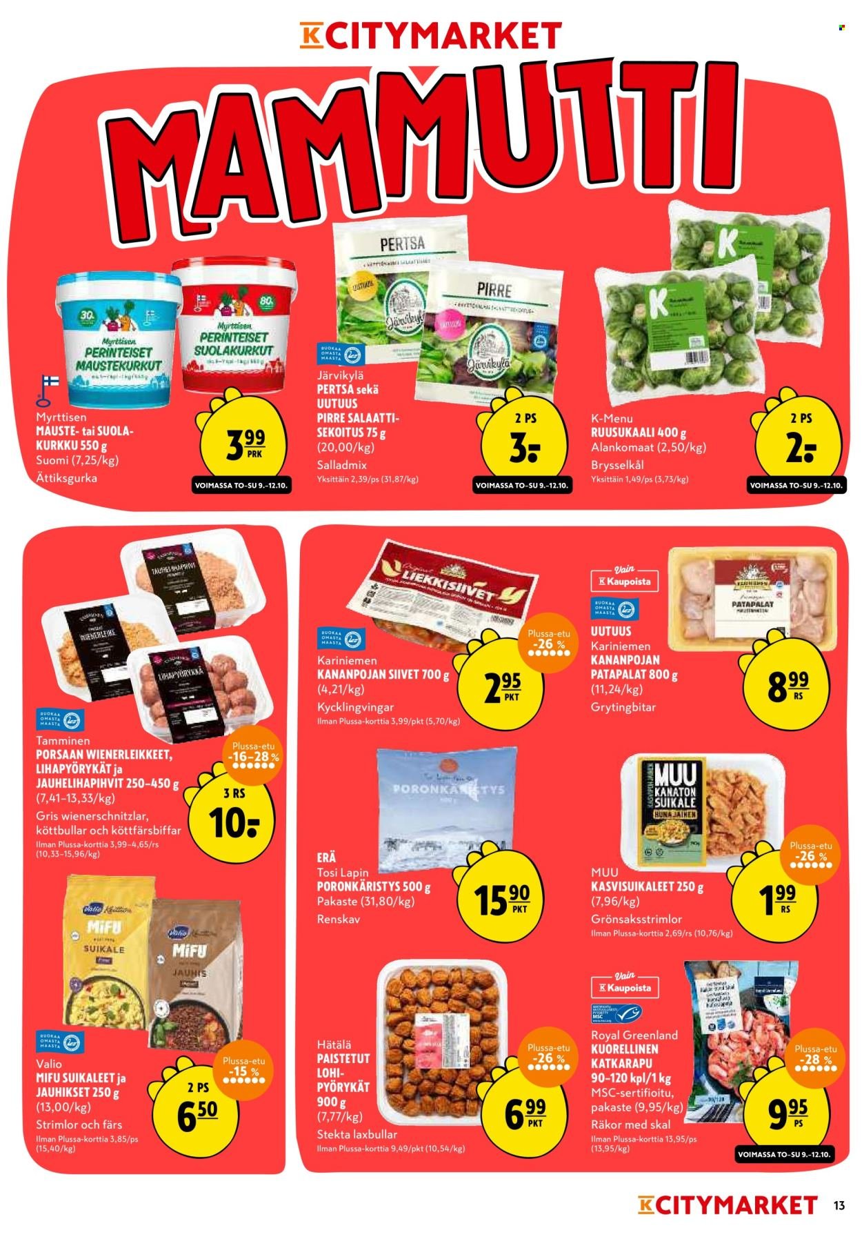 K-CITYMARKET tarjoukset - Alkaen TO 9.10.2025 (2025-10-09 - 2025-10-19)