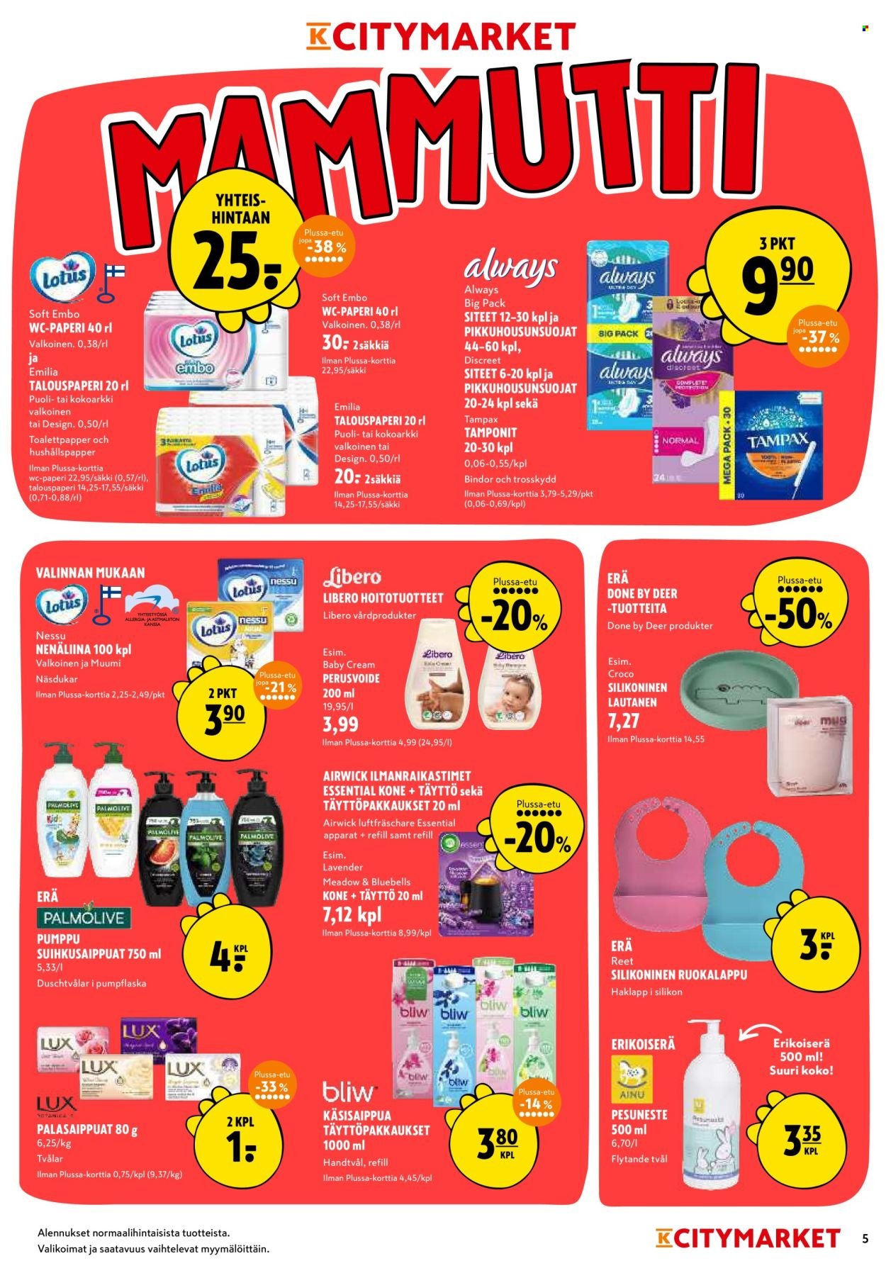 K-CITYMARKET tarjoukset - Alkaen TO 9.10.2025 (2025-10-09 - 2025-10-19)