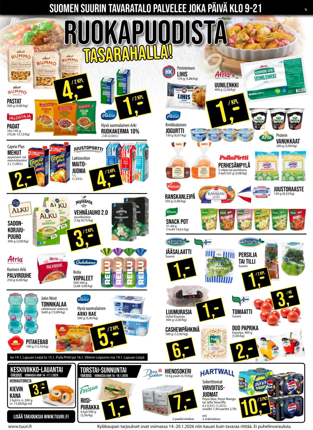 TUURI tarjoukset - Alkaen KE 14.1.2026