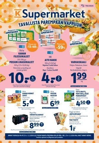 K-SUPERMARKET tarjoukset - Tavallista parempaan vappuun