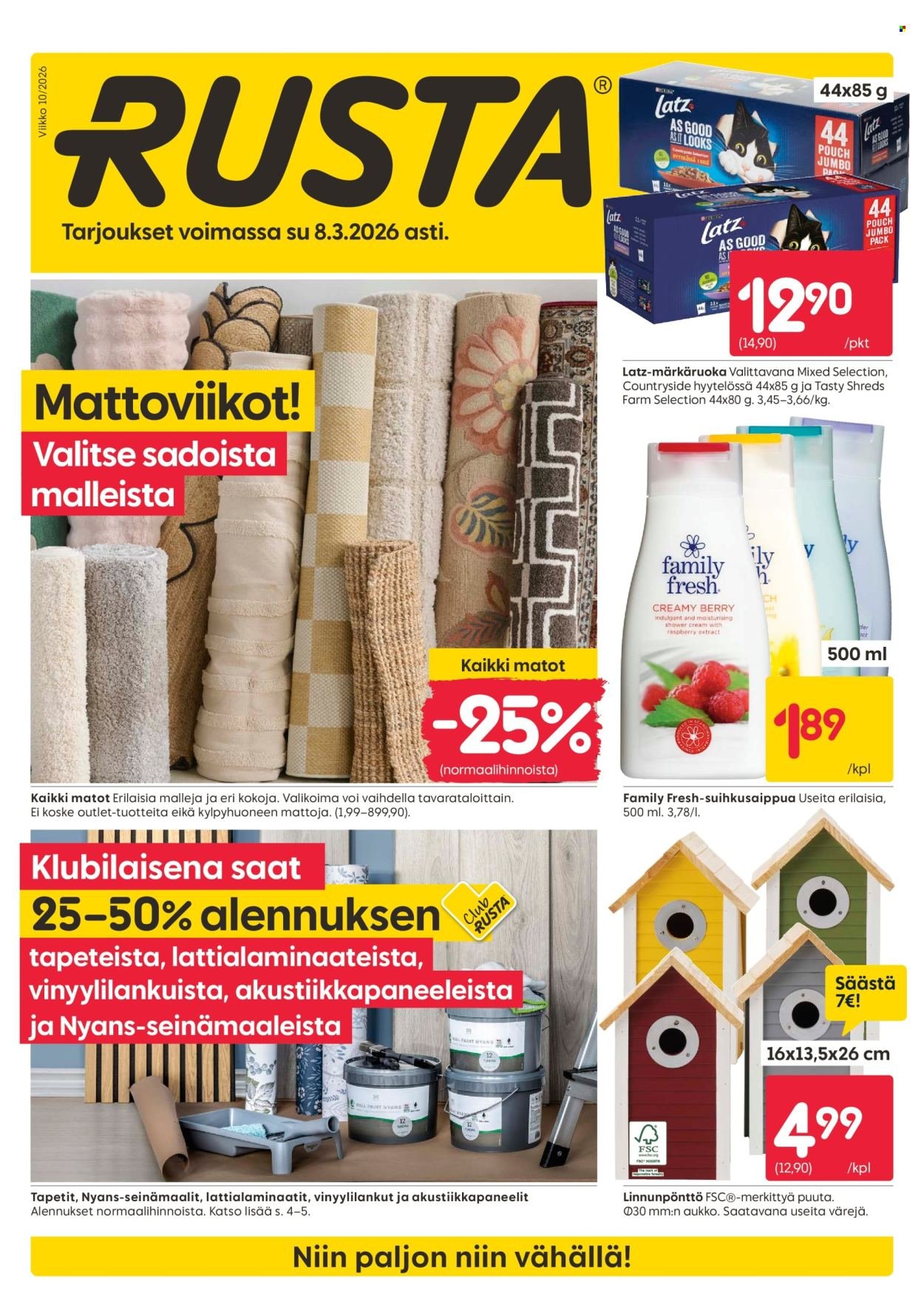 RUSTA tarjoukset - Alkaen MA 2.3.2026