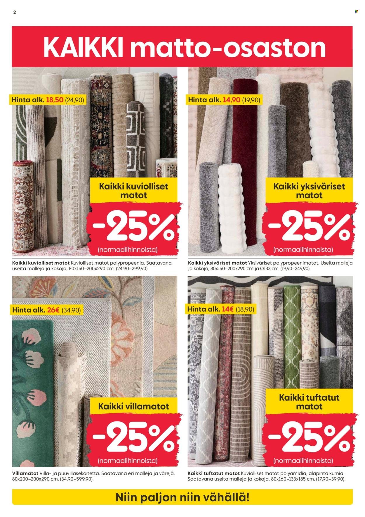 RUSTA tarjoukset - Alkaen MA 2.3.2026