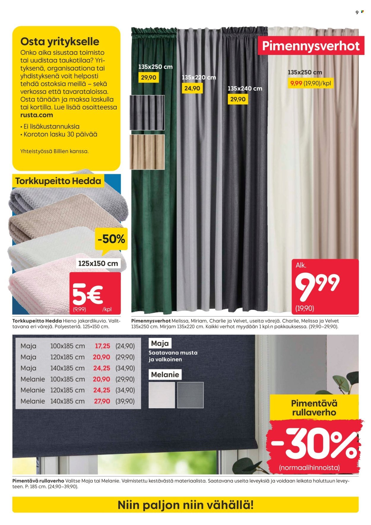 RUSTA tarjoukset - Alkaen MA 2.3.2026