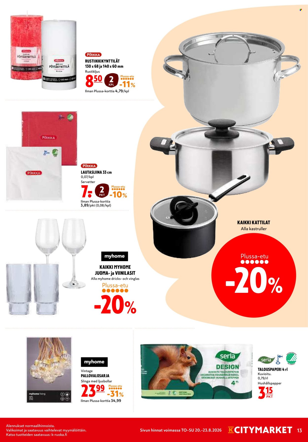 K-CITYMARKET tarjoukset - Alkaen TO 20.8.2026