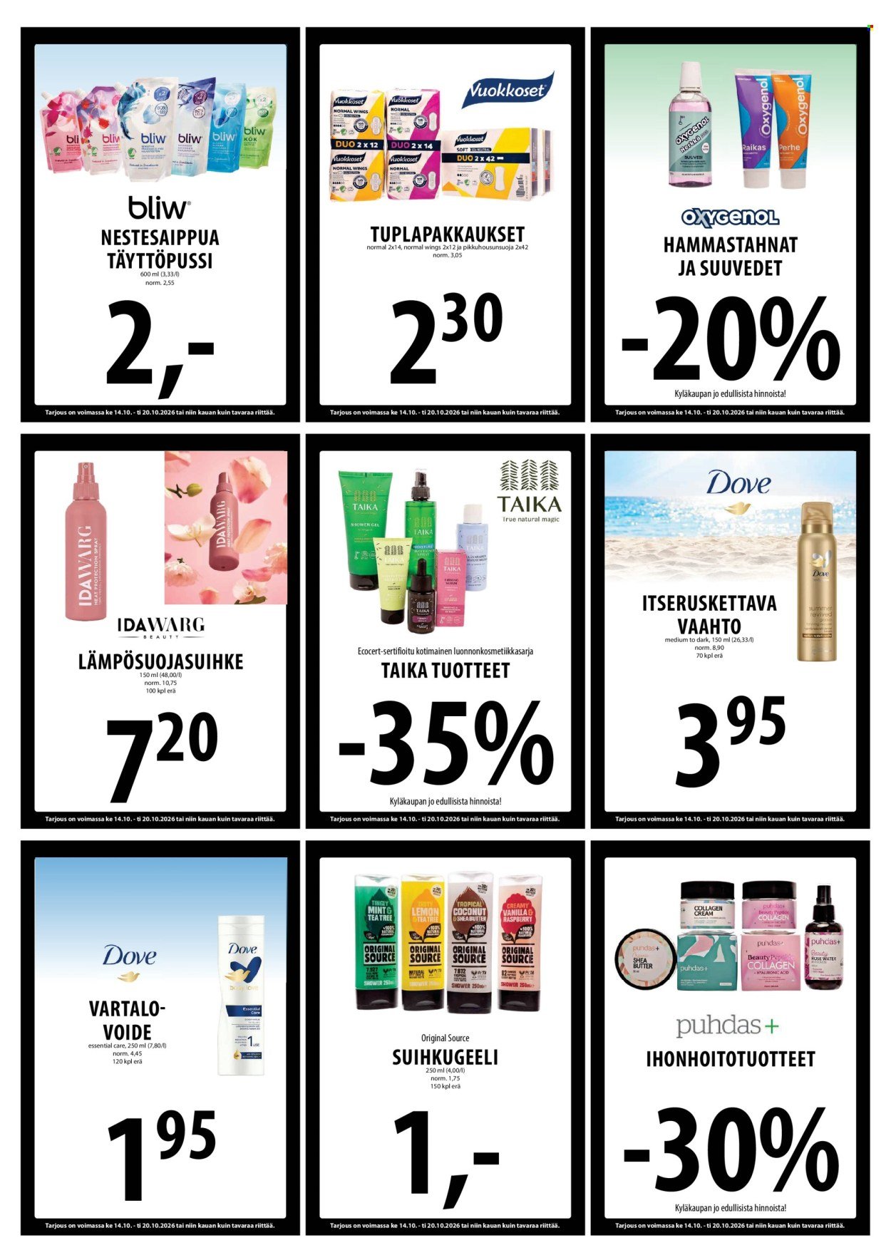 TUURI tarjoukset - Alkaen KE 14.10.2026
