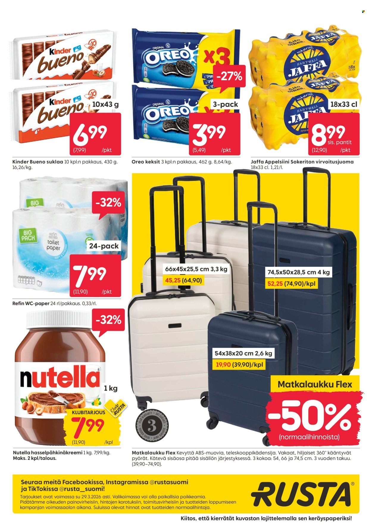 RUSTA tarjoukset - Alkaen MA 23.3.2026