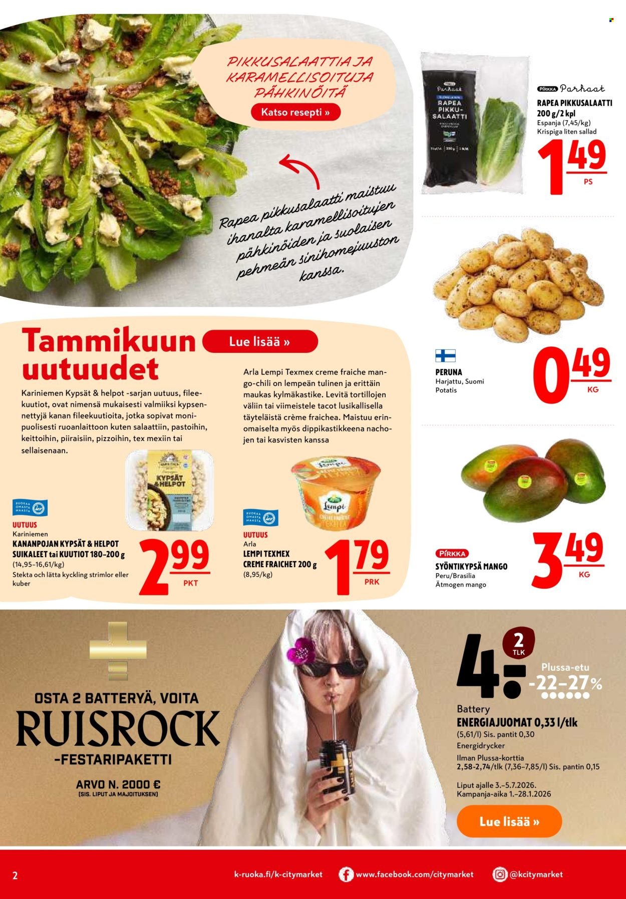 K-CITYMARKET tarjoukset - Alkaen MA 26.1.2026