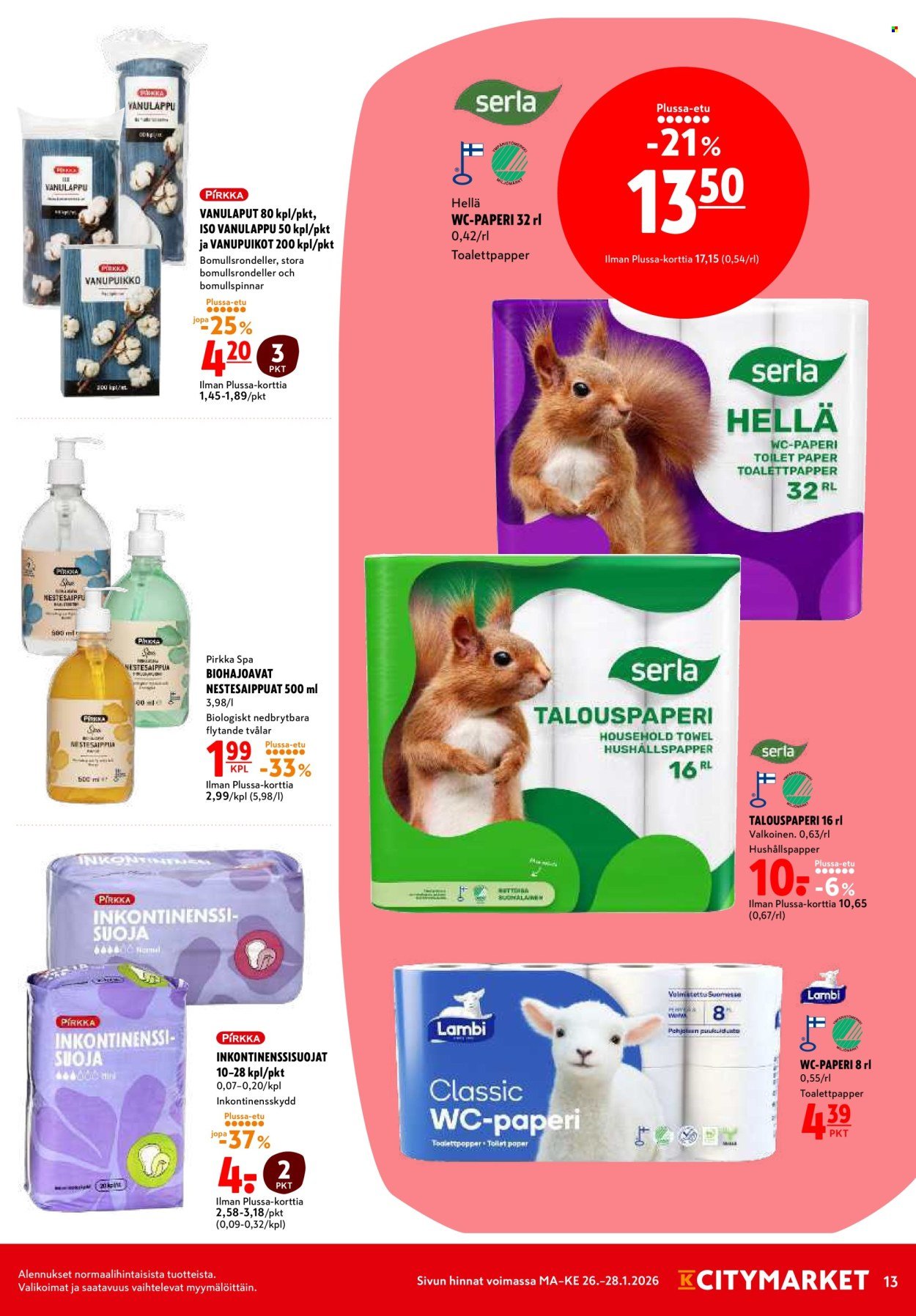 K-CITYMARKET tarjoukset - Alkaen MA 26.1.2026
