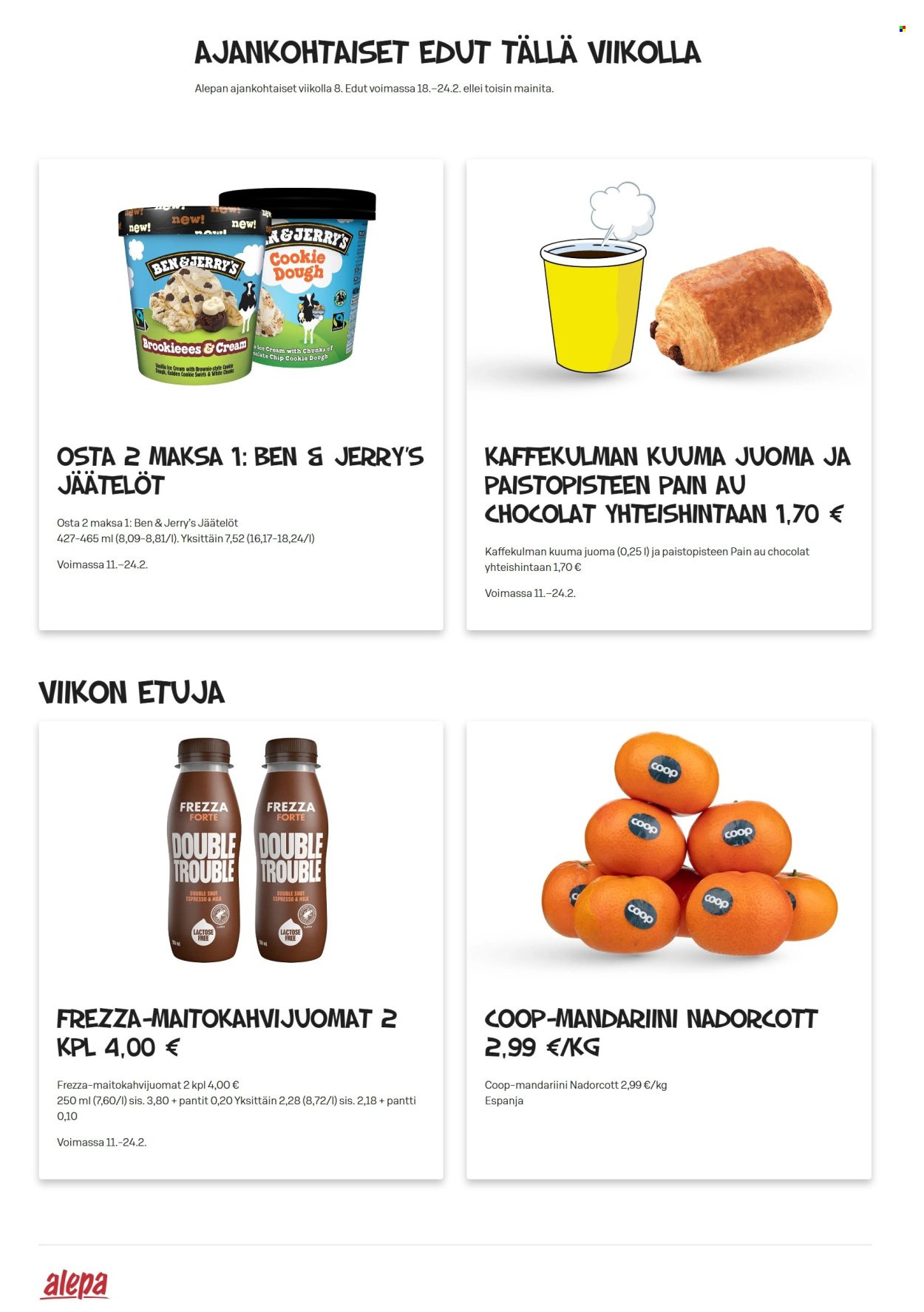 ALEPA tarjoukset - Alkaen KE 18.2.2026