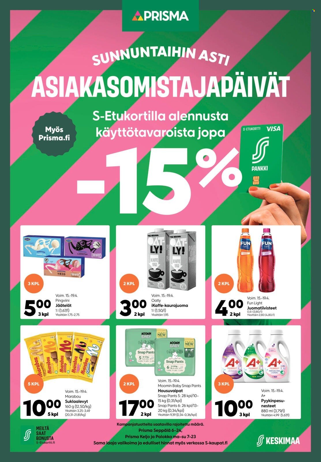 PRISMA tarjoukset - Alkaen KE 15.4.2026