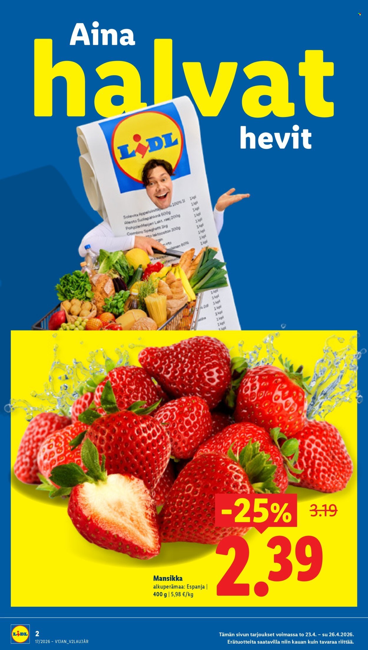 LIDL tarjoukset - Alkaen TO 23.4.2026
