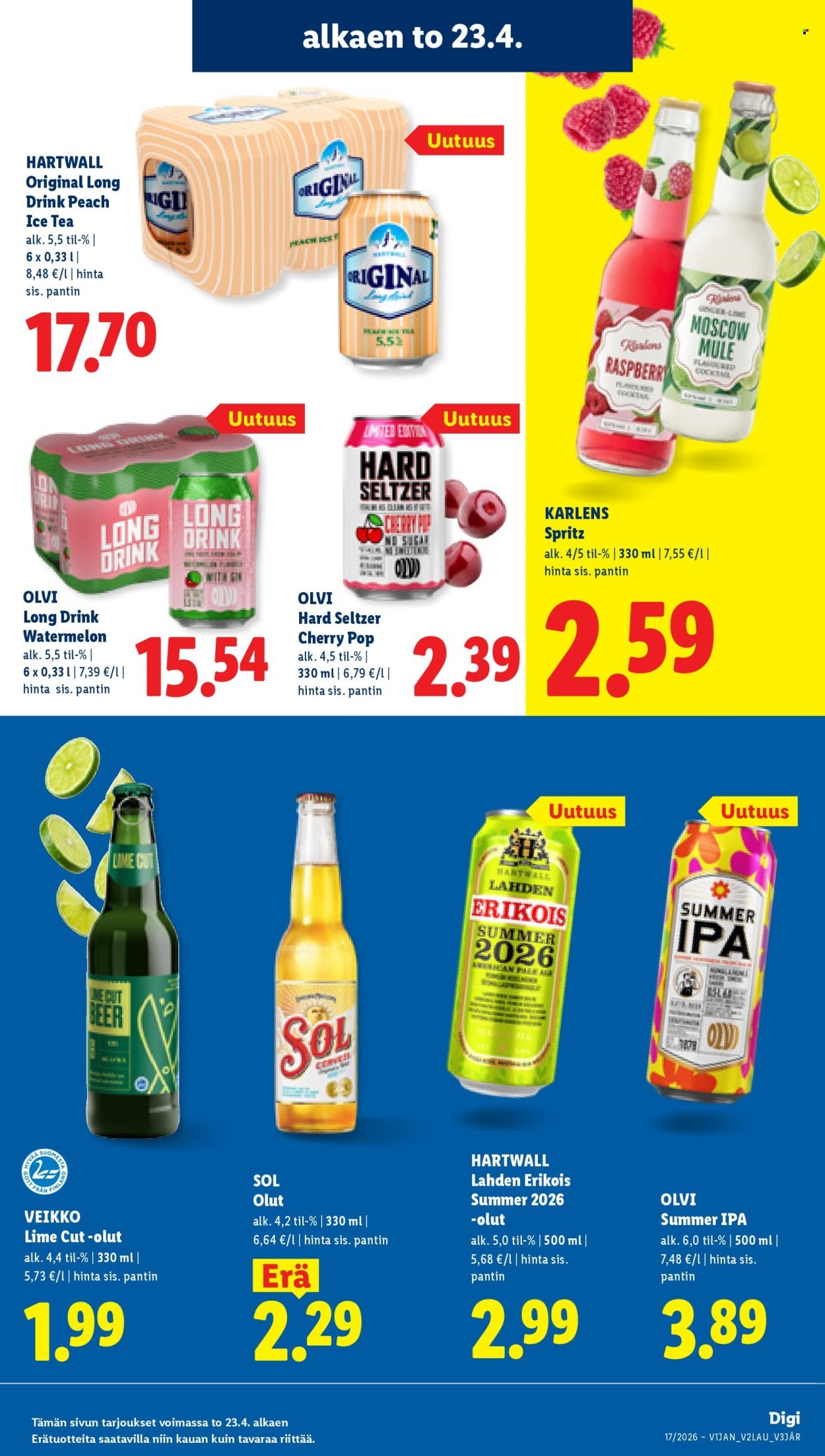 LIDL tarjoukset - Alkaen TO 23.4.2026