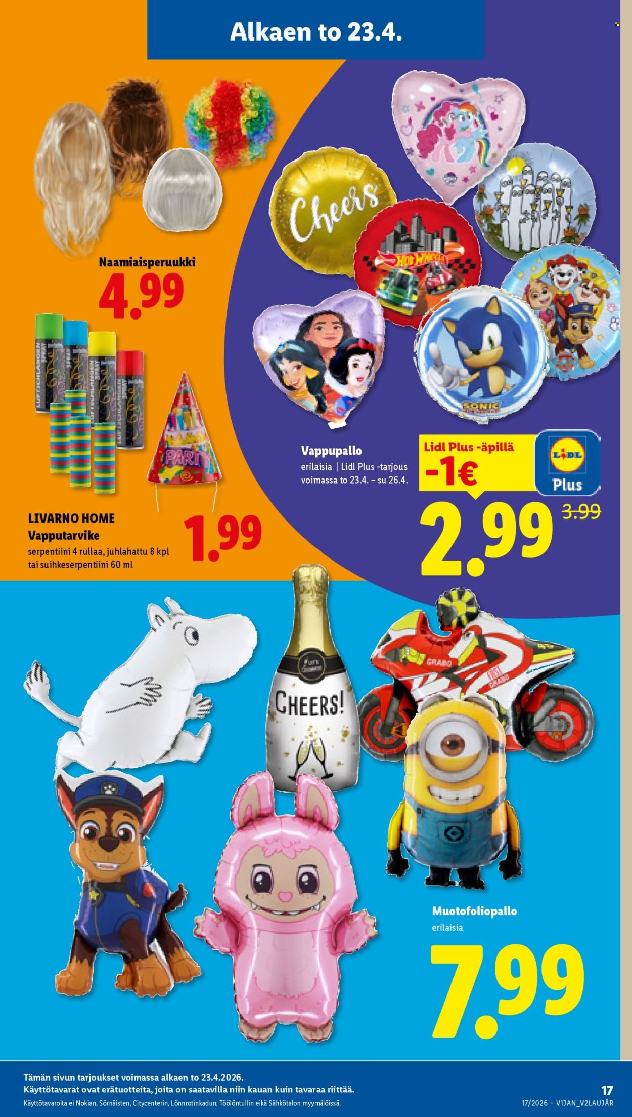 LIDL tarjoukset - Alkaen TO 23.4.2026