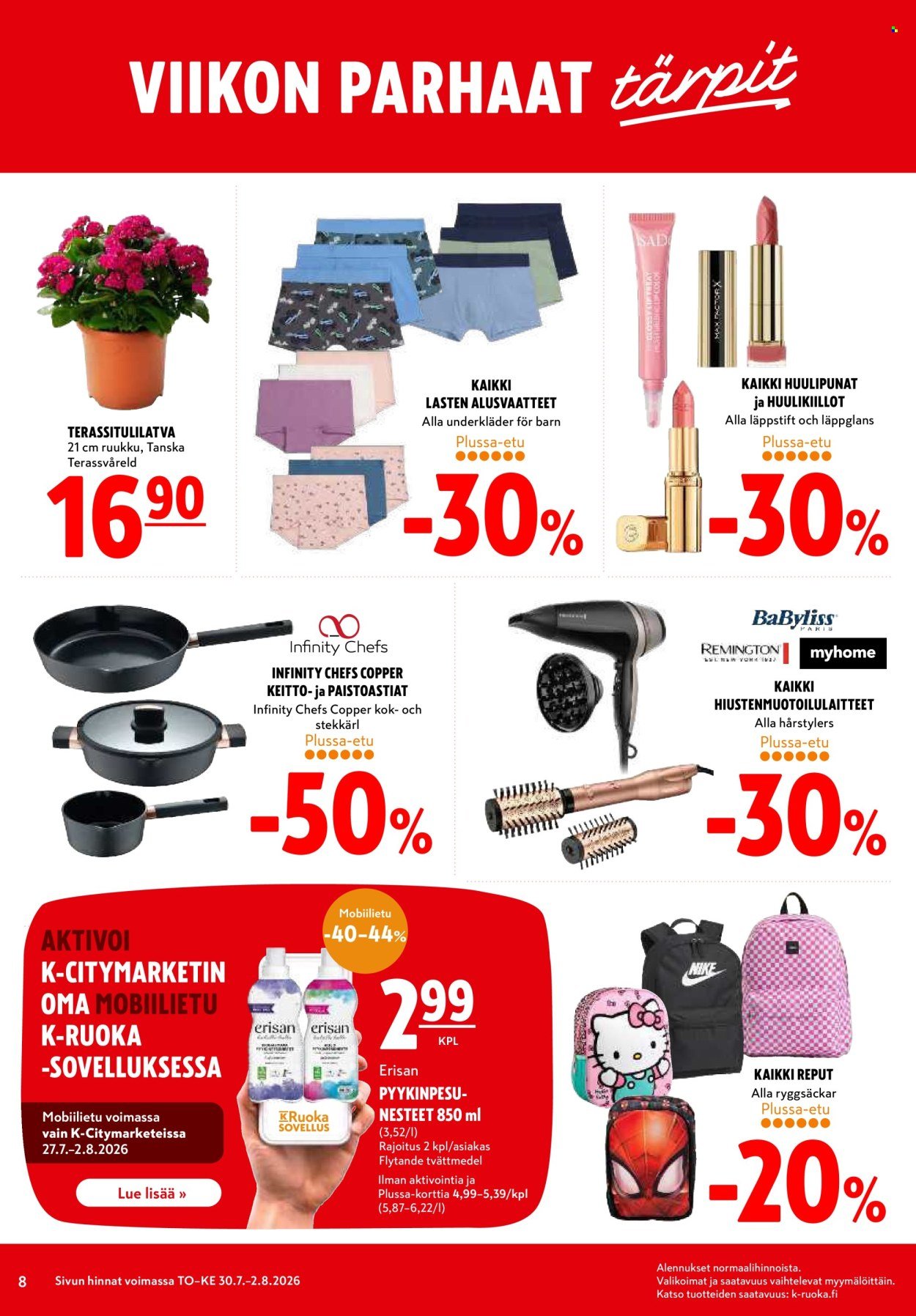 K-CITYMARKET tarjoukset - Alkaen TO 30.7.2026