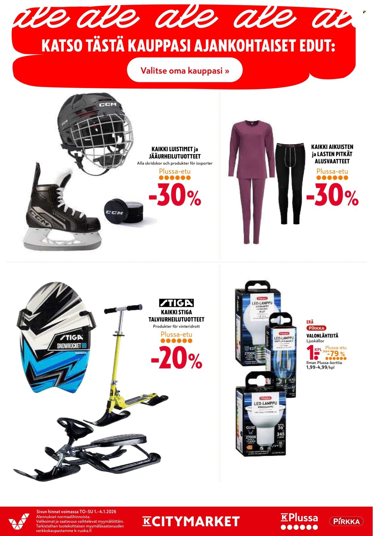 K-CITYMARKET tarjoukset - Alkaen TO 1.1.2026