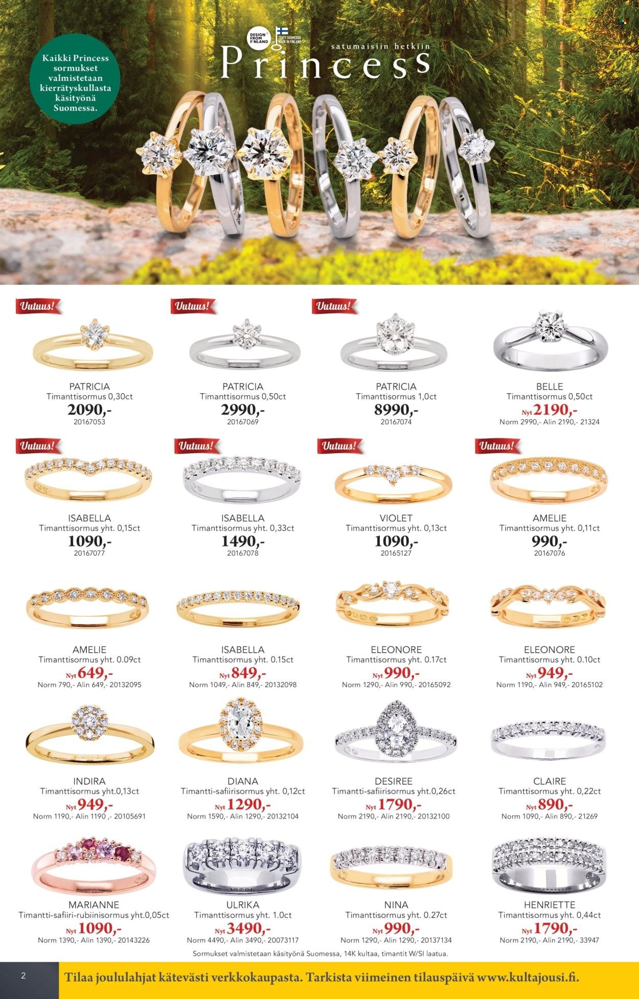 KULTAJOUSI tarjoukset - Joulu