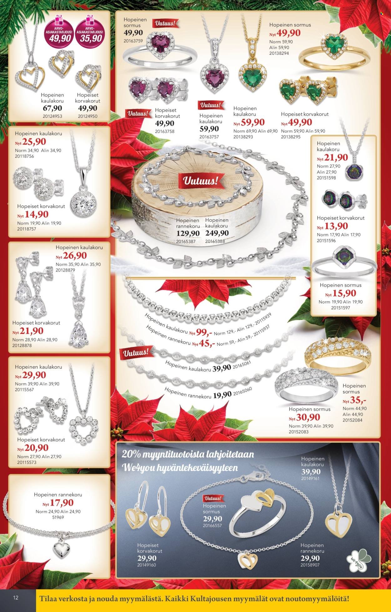 KULTAJOUSI tarjoukset - Joulu