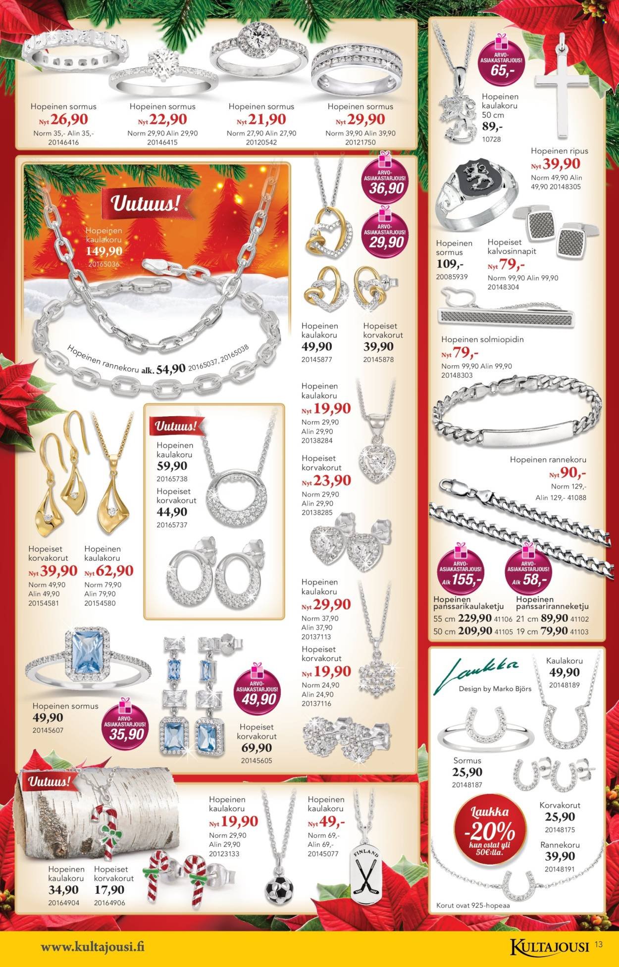 KULTAJOUSI tarjoukset - Joulu