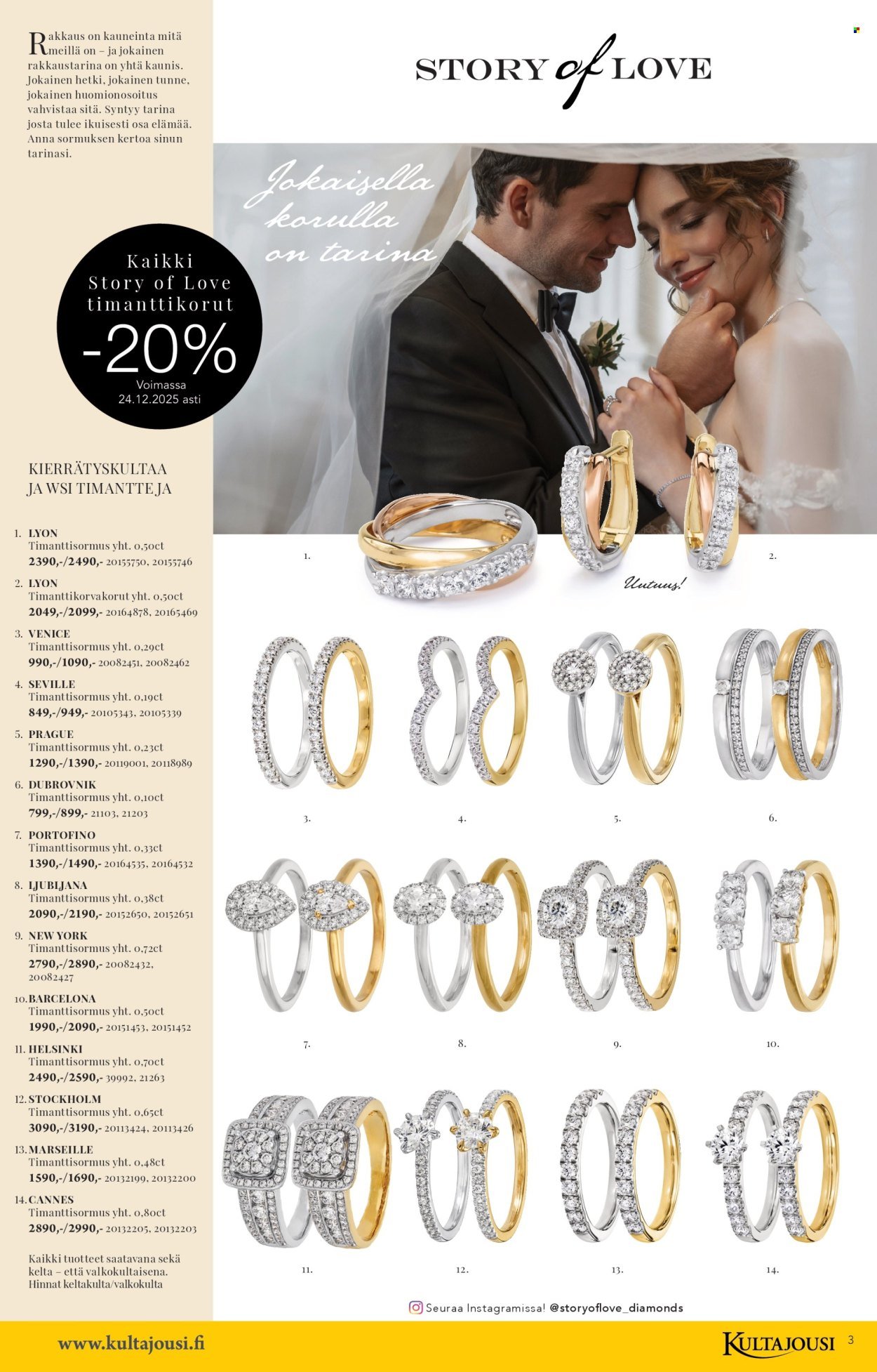 KULTAJOUSI tarjoukset - Joulu