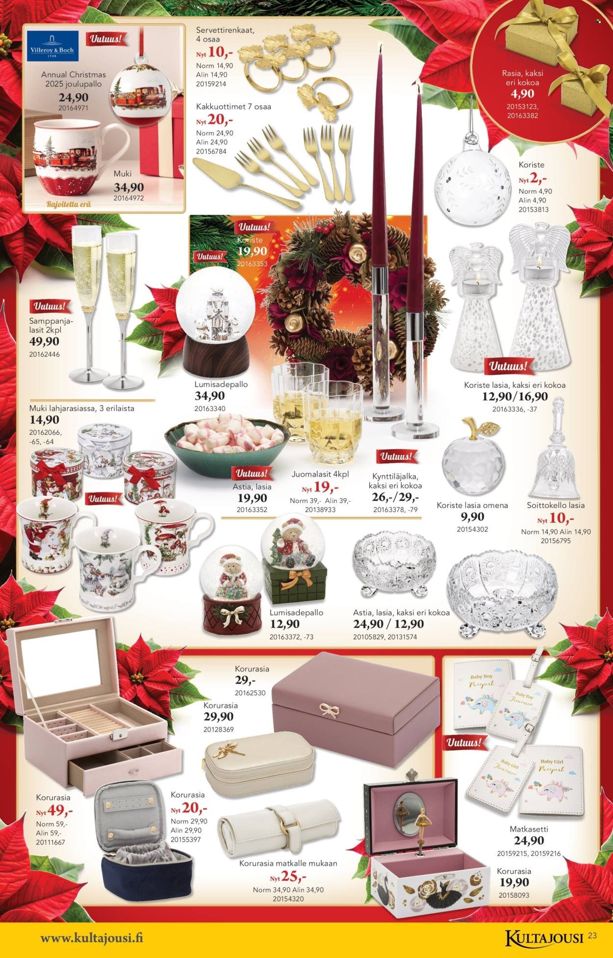 KULTAJOUSI tarjoukset - Joulu