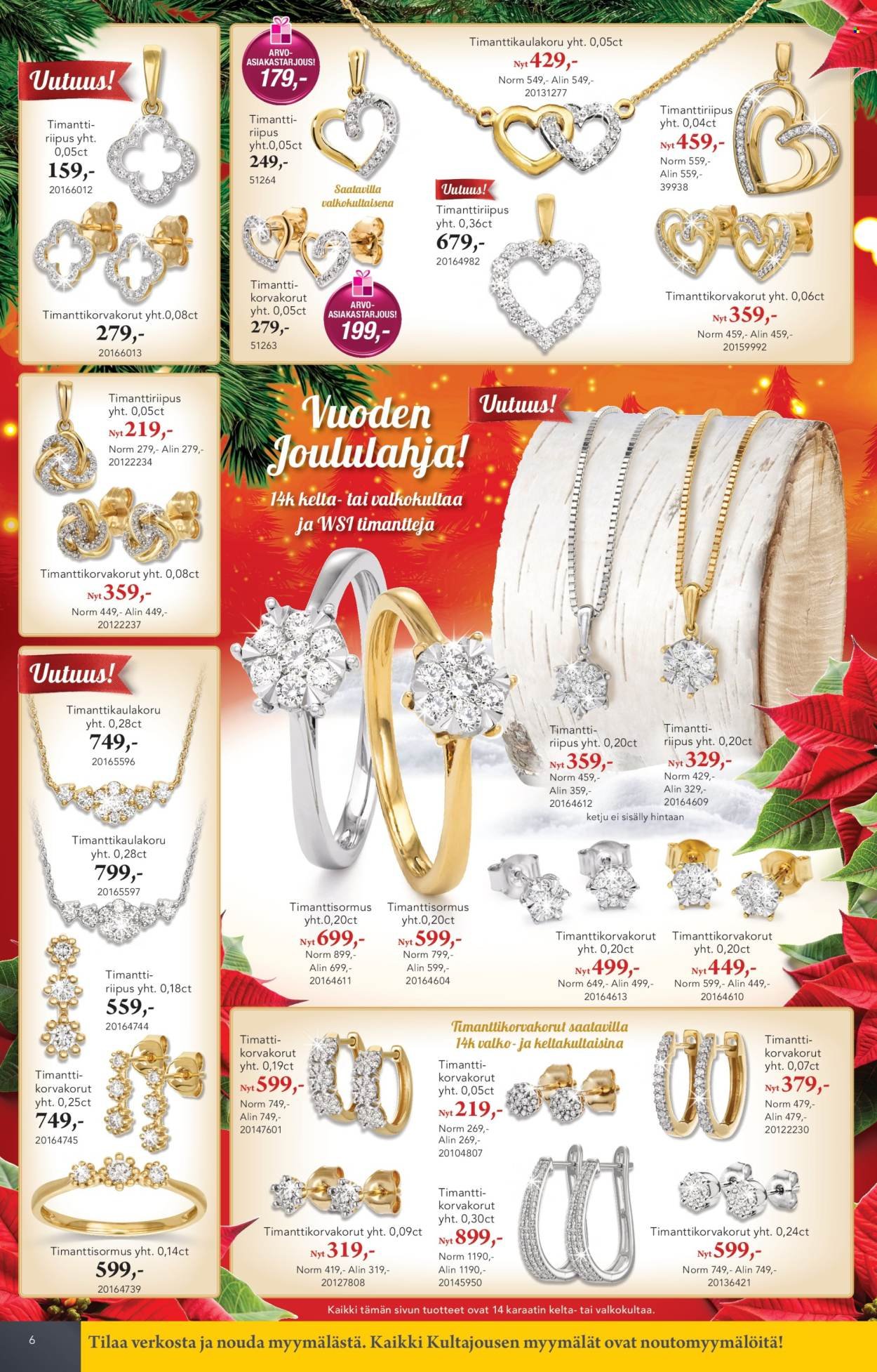 KULTAJOUSI tarjoukset - Joulu