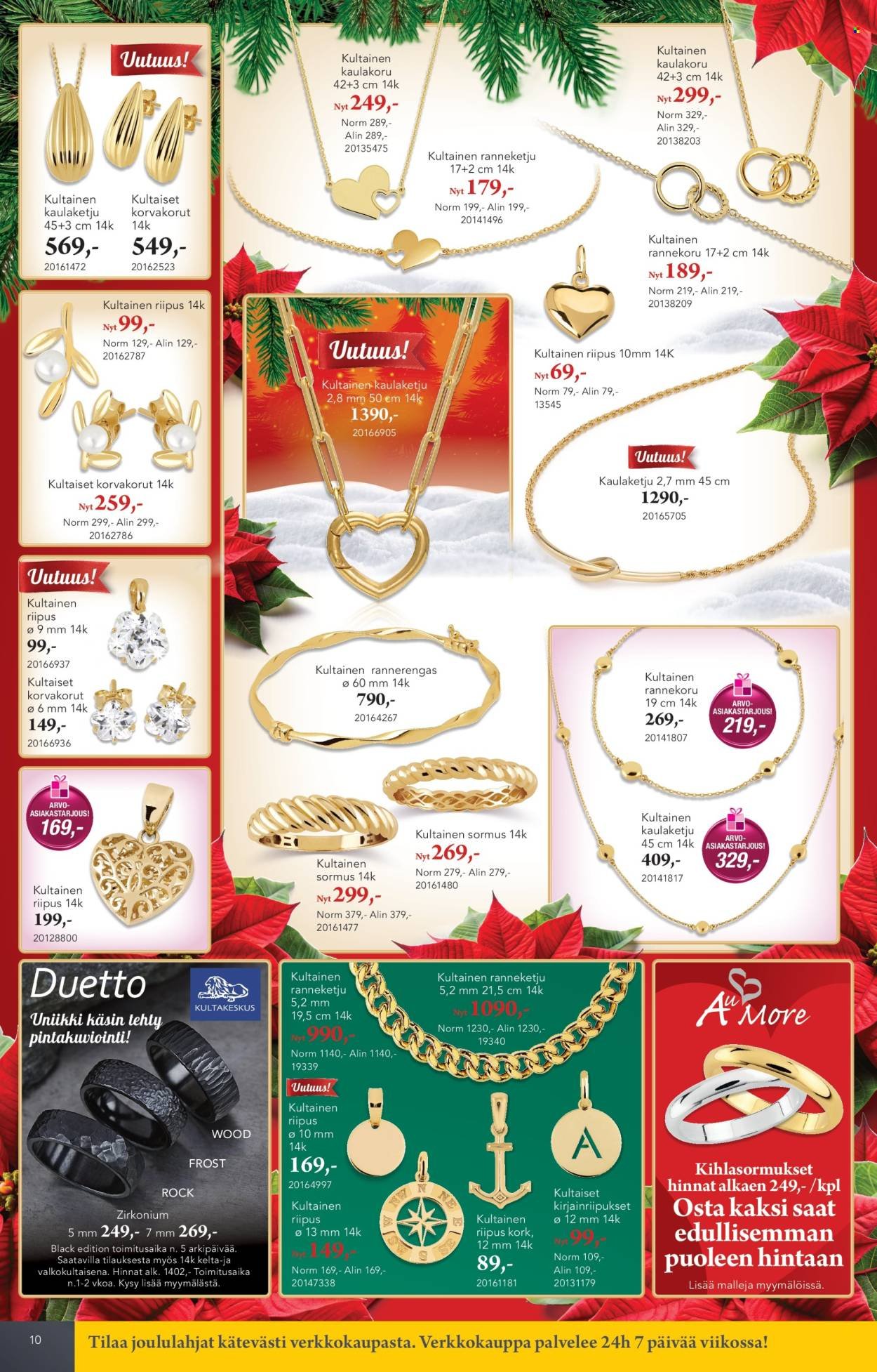 KULTAJOUSI tarjoukset - Joulu