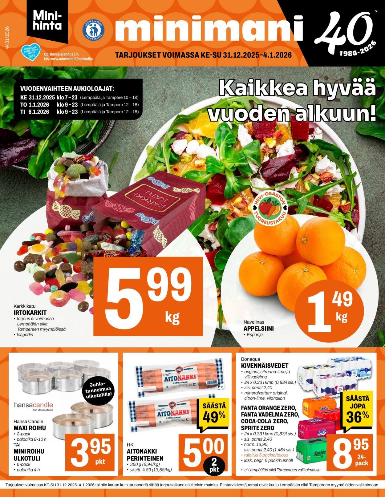 MINIMANI tarjoukset - Alkaen KE 31.12.2025