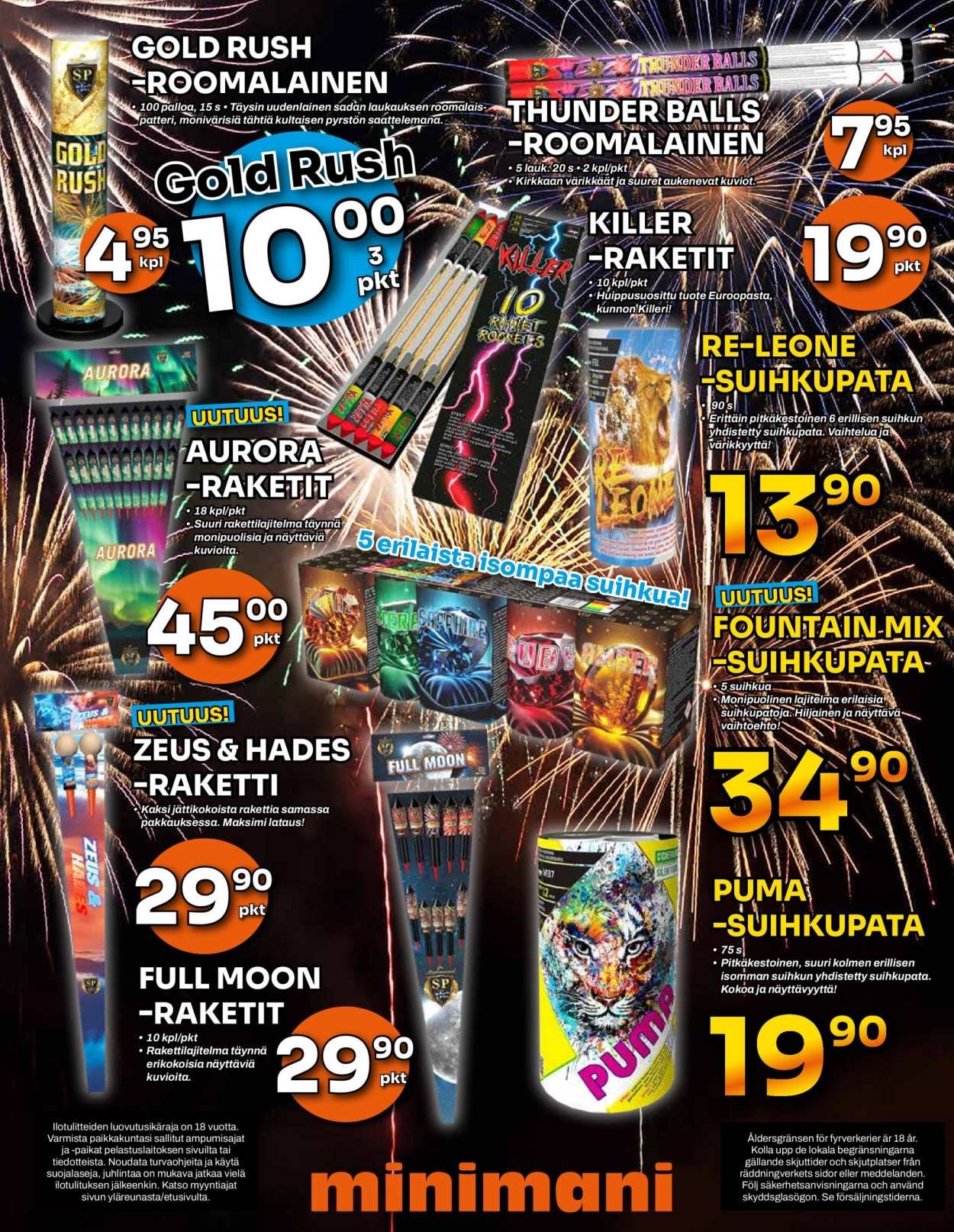 MINIMANI tarjoukset - Alkaen KE 31.12.2025