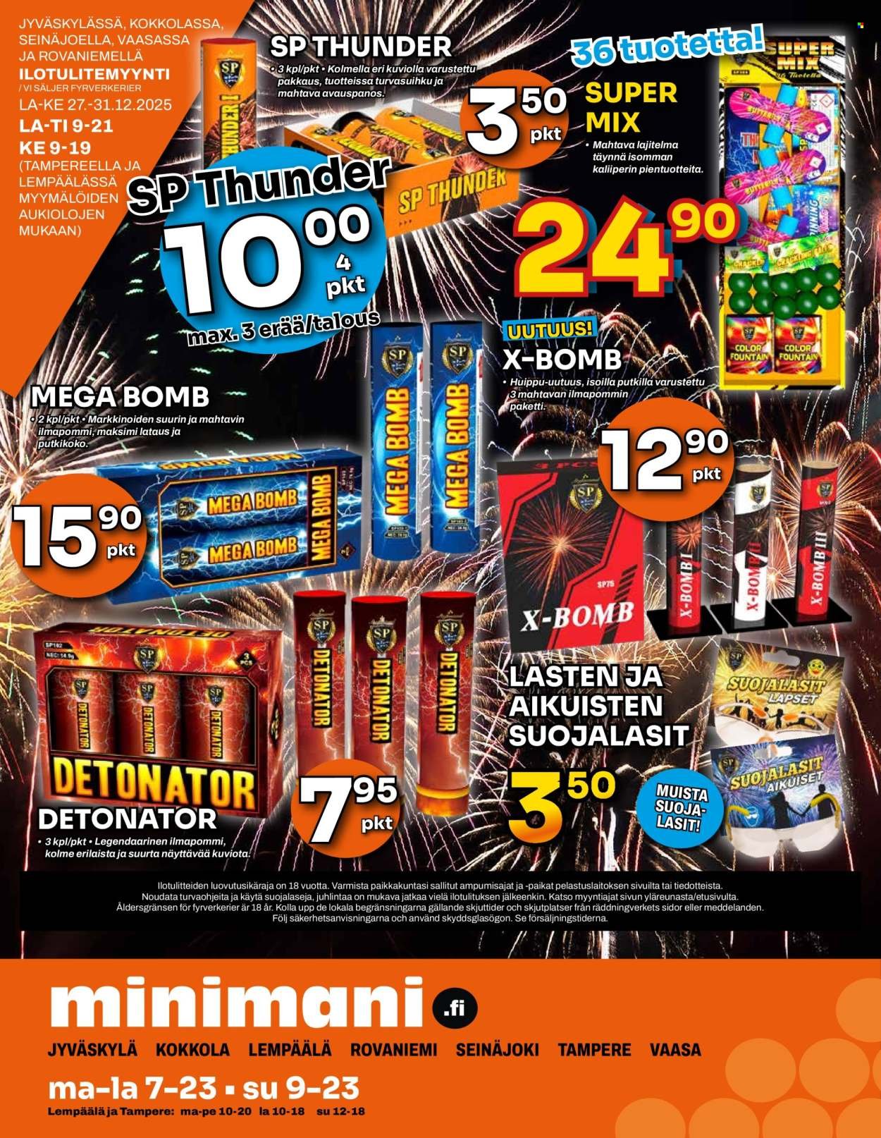 MINIMANI tarjoukset - Alkaen KE 31.12.2025